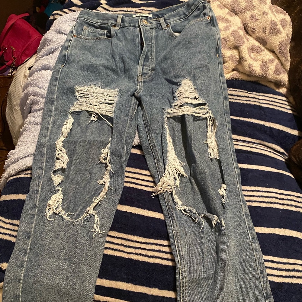 Pacsun distressed baggy jeans